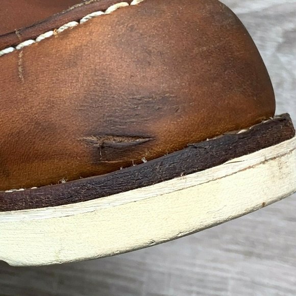 Red Wing Men's 875 Classic Moc Toe Work Boot Oro-Legacy Brown Leather Size 15 D - Picture 10 of 12